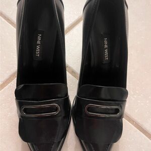Nine West Black Block Heels